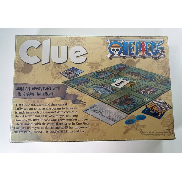 Clue One Piece Edition Board Game [New Sealed] Pirate Treasure Mystery - Picture 3 of 5